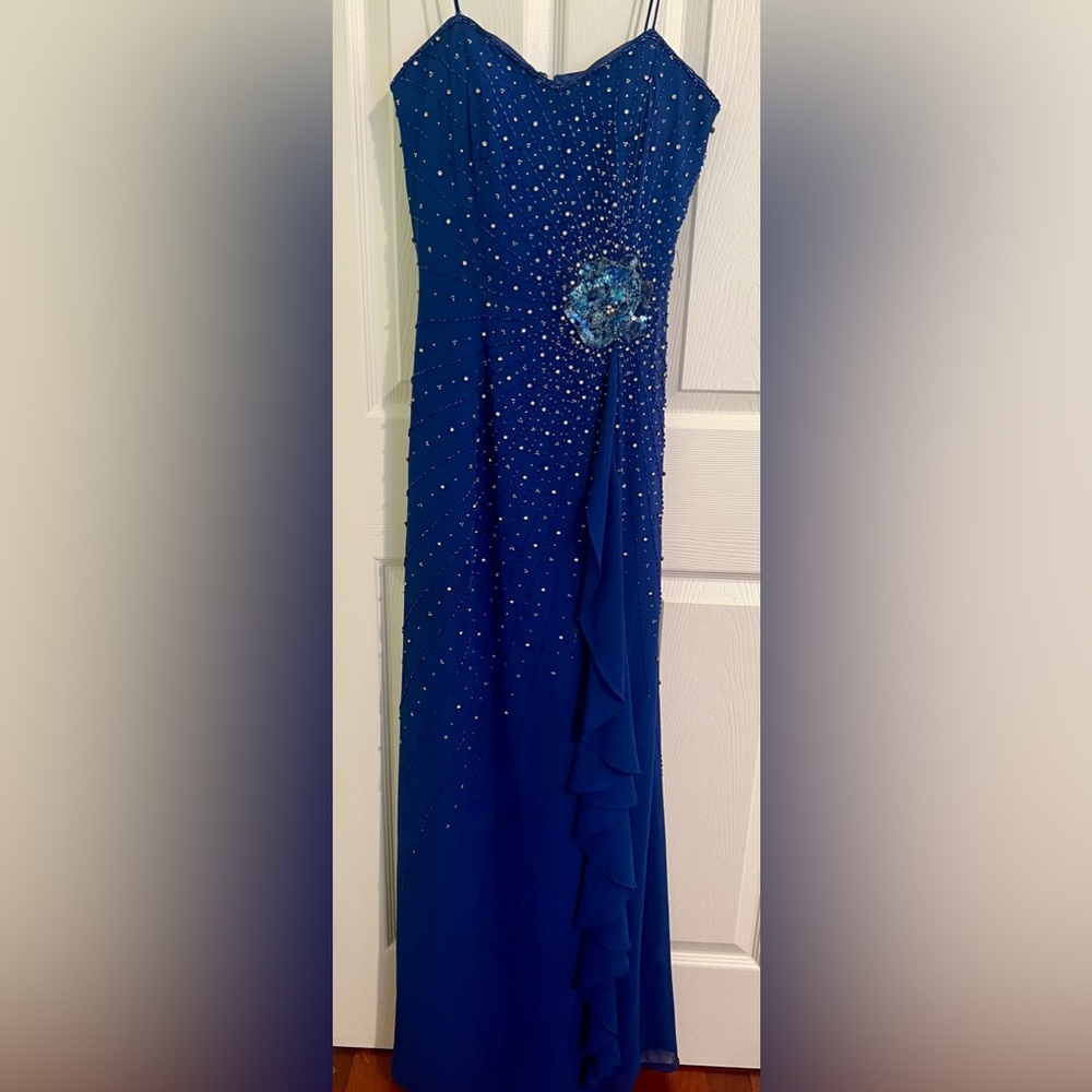 Vintage Y2K Indigo Special Occassion Gown